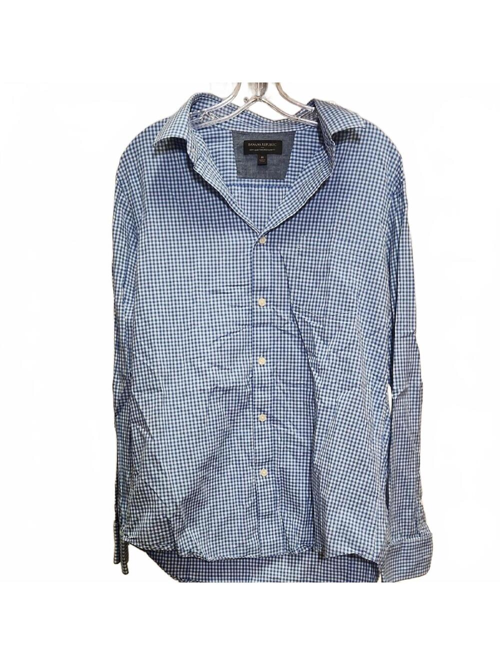 Banana Republic | Blue Checkered Shirt | M